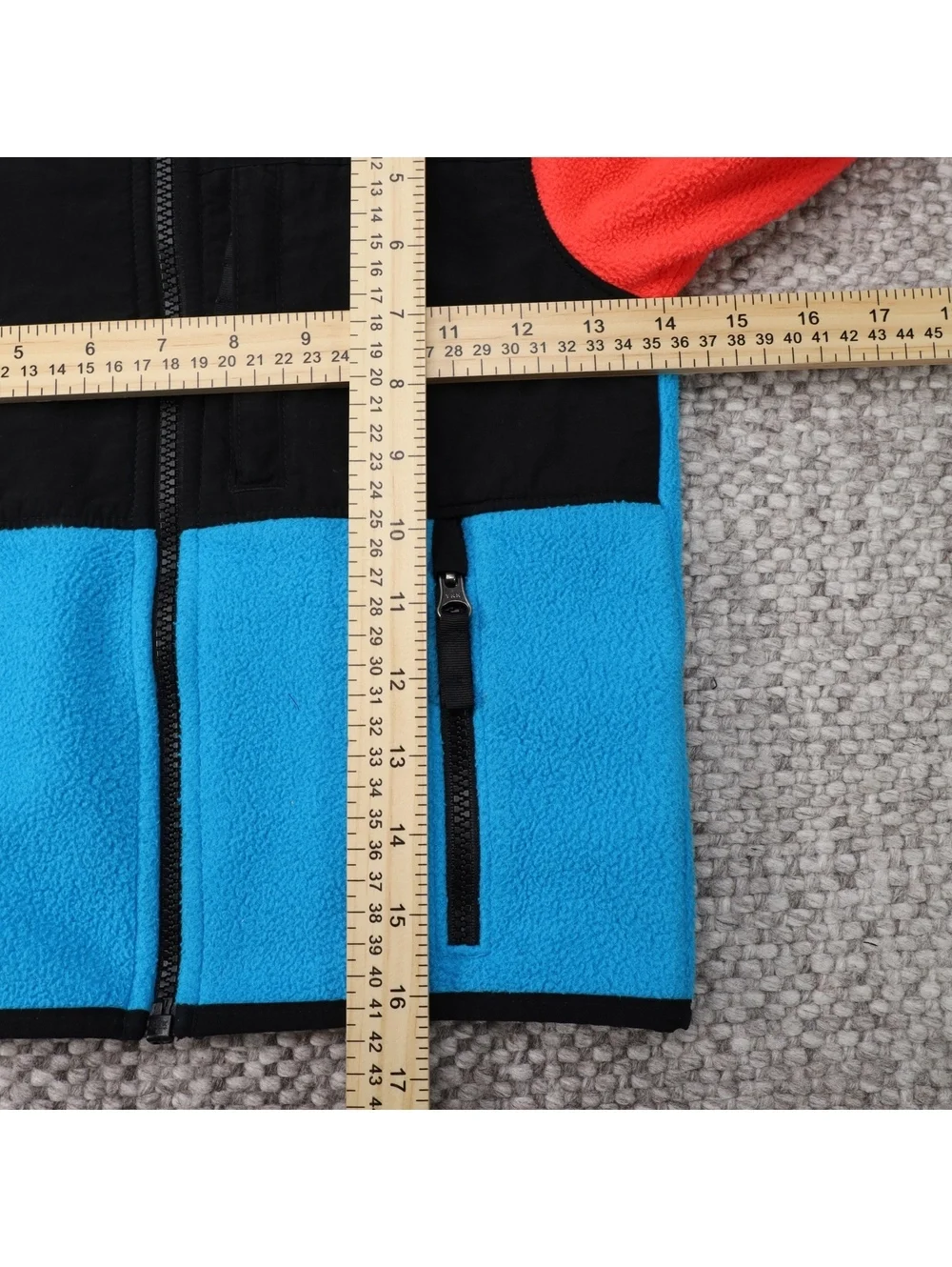 North Face kids' Denali colorblock fleece jacket